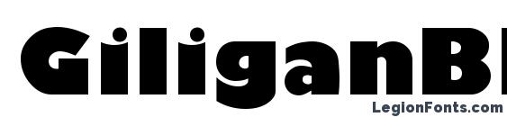 GiliganBlack Regular font, free GiliganBlack Regular font, preview GiliganBlack Regular font