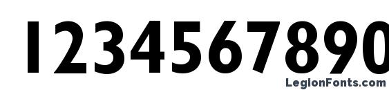 Gill Condensed SSi Bold Condensed Font, Number Fonts