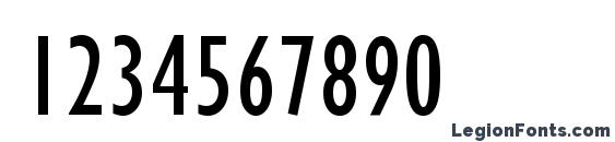 Gill Condensed SSi Condensed Font, Number Fonts