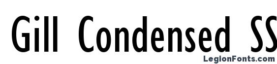 Шрифт Gill Condensed SSi Condensed