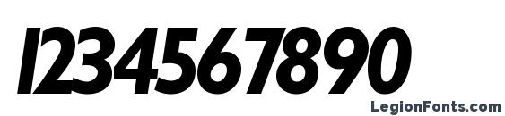 Gill Sans BoldItalic Font, Number Fonts