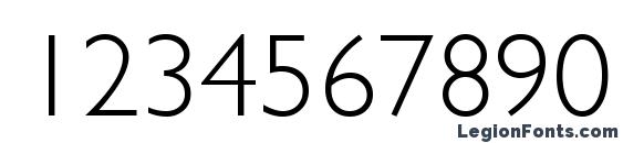 Gill Sans MT Light Font, Number Fonts