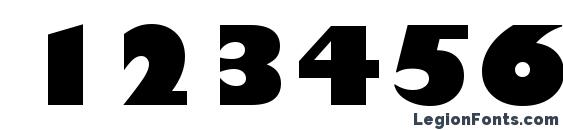 Gill Sans MT Ultra Bold Font, Number Fonts