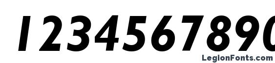 Gill Sans MT Полужирный Курсив Font, Number Fonts