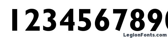 Gill SSi Bold Font, Number Fonts