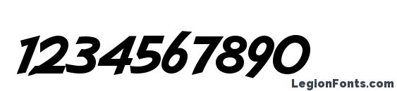 GilliesG ExtraBold Font, Number Fonts