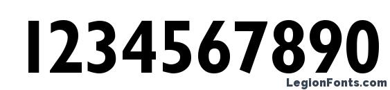 GillionCondDB Normal Font, Number Fonts