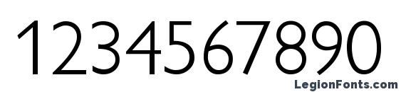 GillionLightDB Normal Font, Number Fonts
