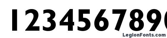 GillSans Bold Font, Number Fonts