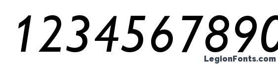 Gillsansc italic Font, Number Fonts