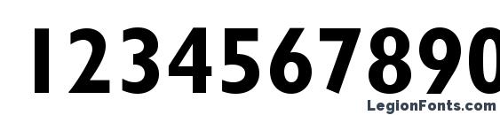 Gillsanscondc bold Font, Number Fonts