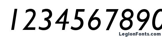 GillSansStd Italic Font, Number Fonts