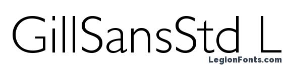 GillSansStd Light Font, OTF Fonts