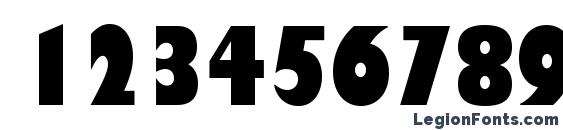 GillSansStd UltraBoldCond Font, Number Fonts