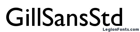 шрифт GillSansStd, бесплатный шрифт GillSansStd, предварительный просмотр шрифта GillSansStd
