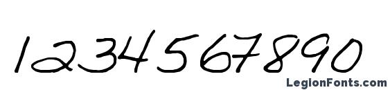 Ginette Font, Number Fonts