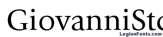 GiovanniStd Book Font