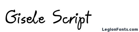 шрифт Gisele Script, бесплатный шрифт Gisele Script, предварительный просмотр шрифта Gisele Script