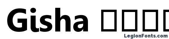 шрифт Gisha Полужирный, бесплатный шрифт Gisha Полужирный, предварительный просмотр шрифта Gisha Полужирный