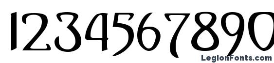 Gismonda regular Font, Number Fonts