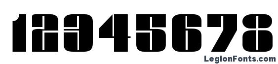 Glacier Regular DB Font, Number Fonts