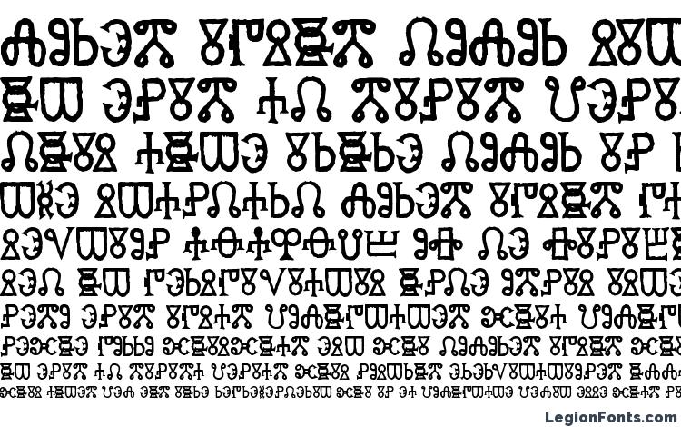 specimens Glagolitic aoe font, sample Glagolitic aoe font, an example of writing Glagolitic aoe font, review Glagolitic aoe font, preview Glagolitic aoe font, Glagolitic aoe font