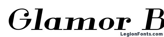 Glamor Bold Extended Italic Font