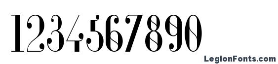 Glamor Condensed Font, Number Fonts