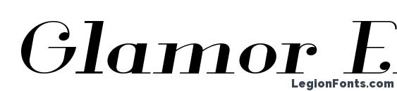 Glamor Extended Italic Font