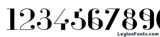 Glamor Extended Font, Number Fonts