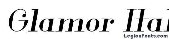 Glamor Italic font, free Glamor Italic font, preview Glamor Italic font