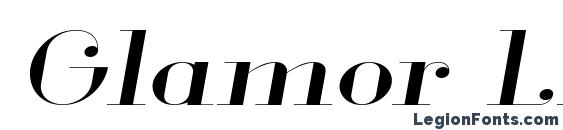 Glamor Light Extended Italic Font