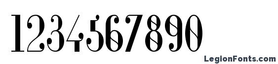 Glamor Medium Condensed Font, Number Fonts