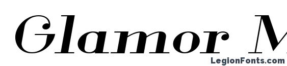 Glamor Medium Extended Italic Font