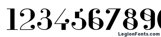 Glamor Medium Extended Font, Number Fonts