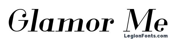 Glamor Medium Italic Font