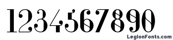 Glamor Medium Font, Number Fonts