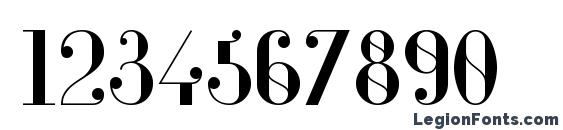 Glamor Regular Font, Number Fonts