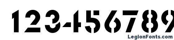 GlaserSteD Font, Number Fonts