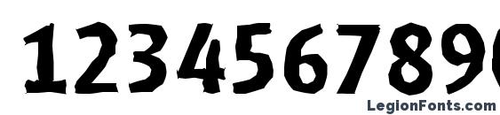 GlasgowAntique Bold Font, Number Fonts