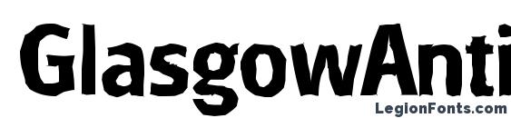 шрифт GlasgowAntique Bold, бесплатный шрифт GlasgowAntique Bold, предварительный просмотр шрифта GlasgowAntique Bold
