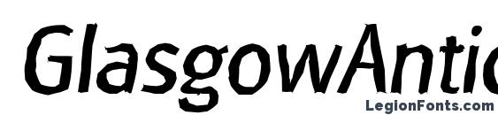 GlasgowAntique Italic font, free GlasgowAntique Italic font, preview GlasgowAntique Italic font