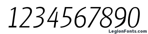 GlasgowLH Italic Font, Number Fonts