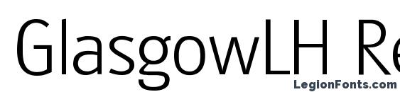 Шрифт GlasgowLH Regular
