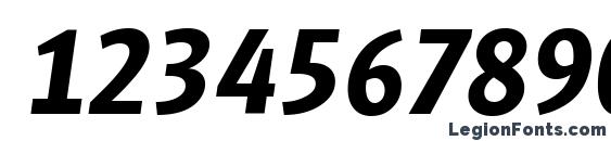 GlasgowSerial BoldItalic Font, Number Fonts