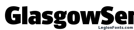 GlasgowSerial Heavy Regular Font