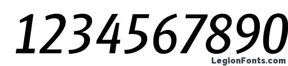 GlasgowSerial Italic Font, Number Fonts