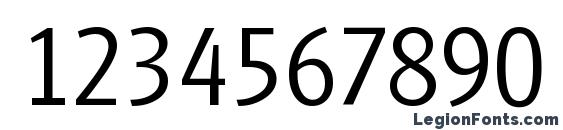GlasgowSerial Light Regular Font, Number Fonts