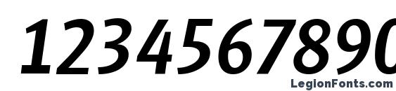 GlasgowSerial Medium Italic Font, Number Fonts