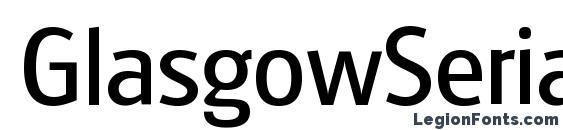 Шрифт GlasgowSerial Regular